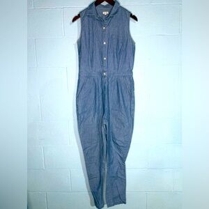 Steven Alan Cotton Denim Jumpsuit